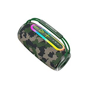 Bluetooth Hoparlör Ipx6 Kablosuz 30w Speaker Boombox680 Yeşil Kamuflaj