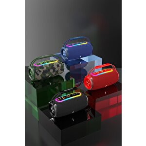 Bluetooth Hoparlör Ipx6 Kablosuz 30w Speaker Boombox680 Yeşil Kamuflaj