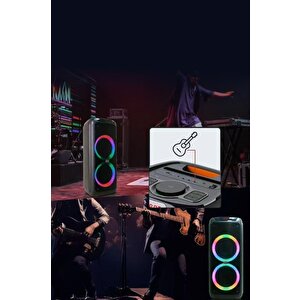 Bluetooth Hoparlör 5.3 Kablosuz 2x5w Fm Aux Tf Usb 1200 Mah Bts-2175 Siyah