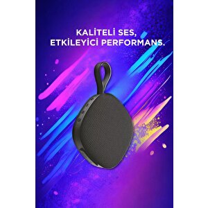 Kts-2119 Siyah Taşınabilir Bluetooth Hoparlör