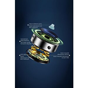 Telefon Tutucu Çift Taraflı Manyetik Adsorpsiyon Vakumlu Kompakt Ev Ofis Oto Aksesuarları X8q Gümüş