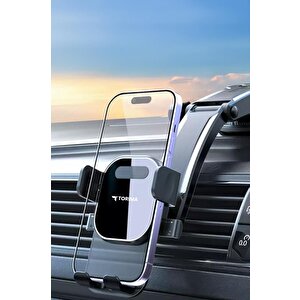 Telefon Tutucu 360 Derece Dönebilen Vantuzlu Araç İçi Oto Aksesuarları Jx048 Siyah