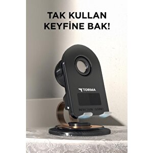 Telefon Tutucu Manyetik Kablosuz Ev Ofis Oto Aksesuarları Jx061 Siyah