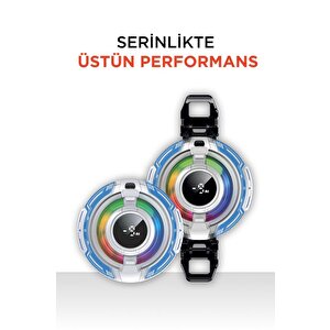 Kablolu Cep Telefon Soğutucu Oyuncu Radyatör Soğutma Fanı Acc-50 Beyaz