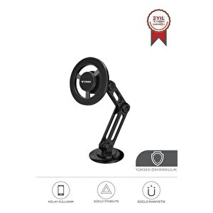 Telefon Tutucu Manyetik Çok Amaçlı Araç İçi Oto Aksesuarları Jx052 Siyah