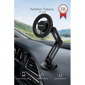 Telefon Tutucu Manyetik Çok Amaçlı Araç İçi Oto Aksesuarları Jx052 Siyah