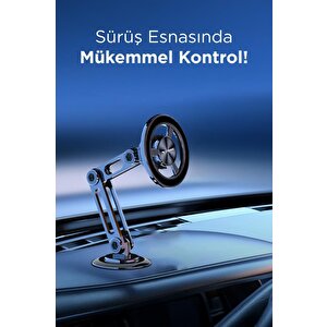 Telefon Tutucu Manyetik Çok Amaçlı Araç İçi Oto Aksesuarları Jx052 Siyah