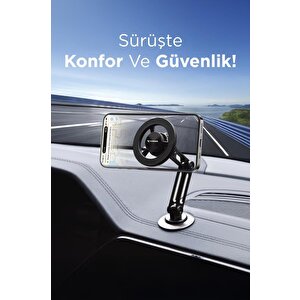 Telefon Tutucu Manyetik Çok Amaçlı Araç İçi Oto Aksesuarları Jx052 Siyah