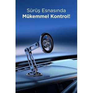Telefon Tutucu Manyetik Çok Amaçlı Araç İçi Oto Aksesuarları Jx052 Siyah