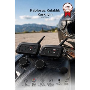 Torima Motosiklet Helmet İnterkom Bluetooth 2li Kask Kulaklığı Ejeas Double V6pro+