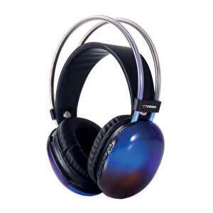 Bluetooth Kulaklık Kulak Üstü Rgb Işıklı Kablosuz Kulaklık Hd-40 Siyah