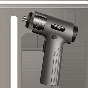 Şarjlı Tornavida Seti 30 Parça Type C Şarjlı Led Işıklı Mıknatıslı Torima Tts01 Gri