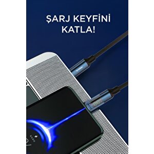 Şarj Kablosu Type-c To Type-c 60w Data Kablo U22 Siyah