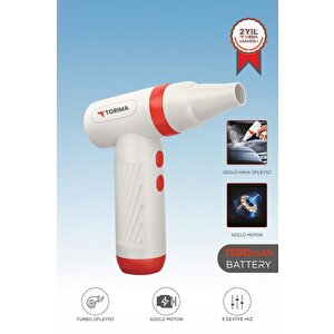 Hava Üfleme Makinesi Yüksek Hızlı Turbo 85000 Rpm 40w 1100 Mah Ttb01 Kırmızı