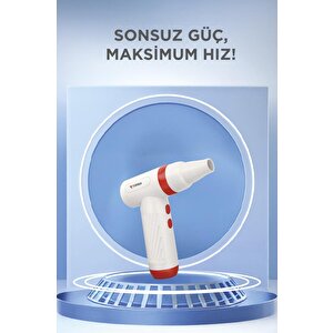 Hava Üfleme Makinesi Yüksek Hızlı Turbo 85000 Rpm 40w 1100 Mah Ttb01 Kırmızı