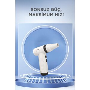 Hava Üfleme Makinesi Yüksek Hızlı Turbo 85000 Rpm 40w 1100 Mah Ttb01 Siyah