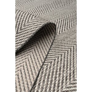 Çerçeveli Bohem Dokunuşlu Doğal Tonlarda Modern Sisal Gri Krem Renk Halı 100x300 cm