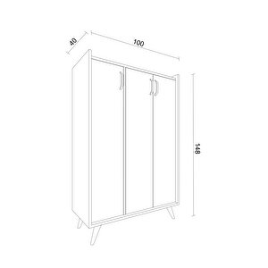 Alarya Çok Amaçlı Dolap Atlantik Çam