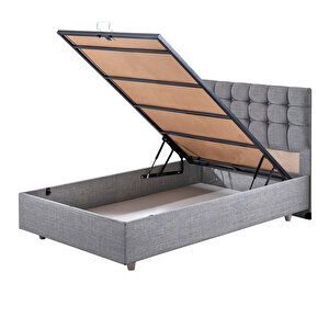 Venedik Tek Kişilik Baza Başlık Seti Açık Gri