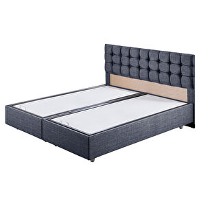 Venedik Çift Kişilik Baza Başlık Ikili Set Lacivert 150x200 cm