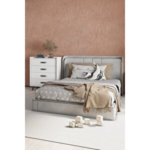 İda 4 Çekmeceli Şifonyer Beyaz Beyaz