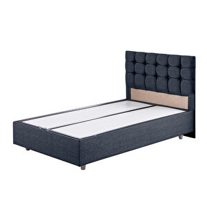 Venedik Tek Kişilik Baza Başlık Comfort Yatak Seti Lacivert 100x200 cm