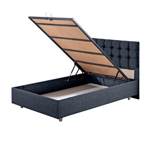 Venedik Tek Kişilik Baza Başlık Comfort Yatak Seti Lacivert