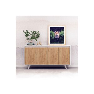 Menekşe Konsol Beyaz-Safirmeşe