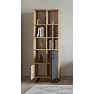 İda Kitaplık Atlantik Çam-antrasit Çam Antrasit