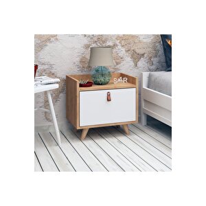 Silver Komodin Meşe-Beyaz