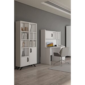 İda Kitaplık Beyaz Beyaz