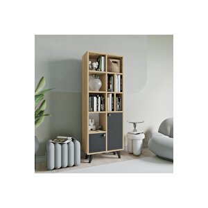 Yakut Kitaplık Safir Meşe-antrasit Antrasit Meşe