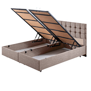 Venedik Çift Kişilik Baza Başlık Ikili Set Kahve