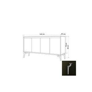 Peeta Konsol Antrasit