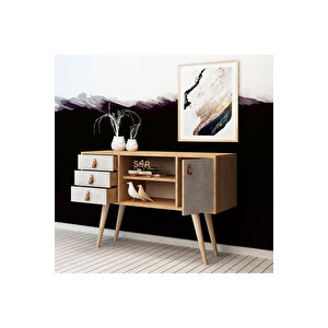 Flora Dresuar Koyu Gri