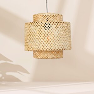 Mylamp Sitrus Doğal Bambu Avize 30x30 Cm