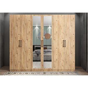 Bar 6 Kapaklı Gardırop Çam G.a.b_3_208cm 208 cm