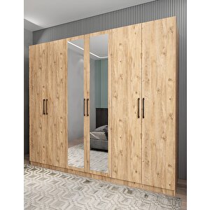 Bar 6 Kapaklı Gardırop Çam G.a.b_3_208cm 208 cm