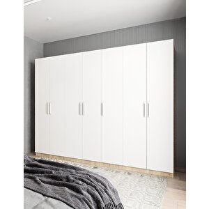 Eko Yedi Kapaklı Gardırop Meşe&beyaz G.y.e_7_315cm 315 cm