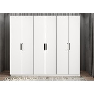 Eko Bar 6 Kapaklı Gardırop Beyaz G.a.b.e_1_240cm 240 cm