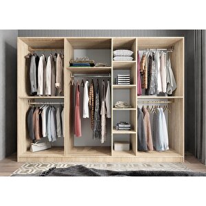 Eko Yedi Kapaklı Gardırop Meşe G.y.e_4_245cm 245 cm