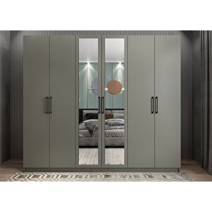 Bar 6 Kapaklı Gardırop Antrasit G.a.b_2_240cm 240 cm