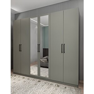 Bar 6 Kapaklı Gardırop Antrasit G.a.b_2_270cm 270 cm