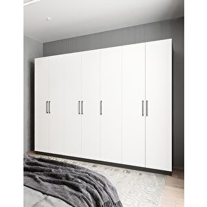 Eko Yedi Kapaklı Gardırop Antrasit&beyaz  G.y.e_6_315cm 315 cm