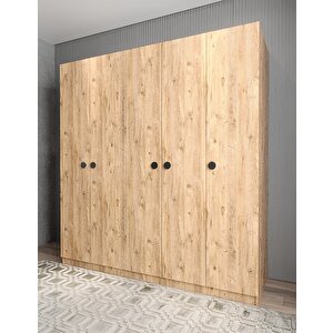 Bar Beş Kapaklı Gardırop Çam G.b.b_3_200cm 200 cm