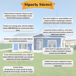 101 M2 Çift Katlı Prefabrik Ev