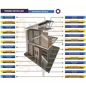 100 M2 Çift Katlı Prefabrik Ev