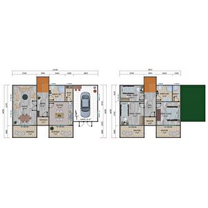 178 M2 Çift Katlı Prefabrik Ev