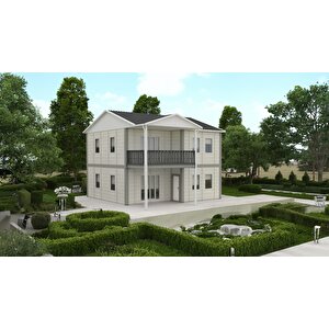 128 M2 Çift Katlı Prefabrik Ev