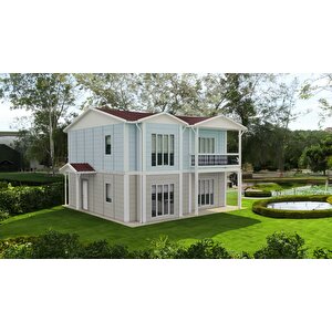 136 M2 Çift Katlı Prefabrik Ev